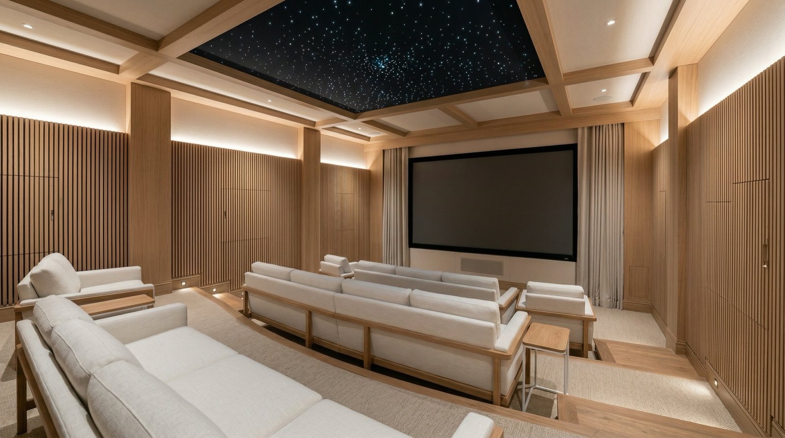 Invisible audiovisual integration in a high-end Parisian living room