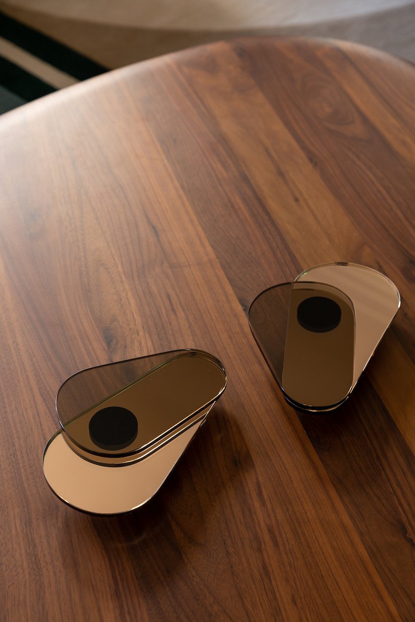 Brass coffee table detail — Paris 16th