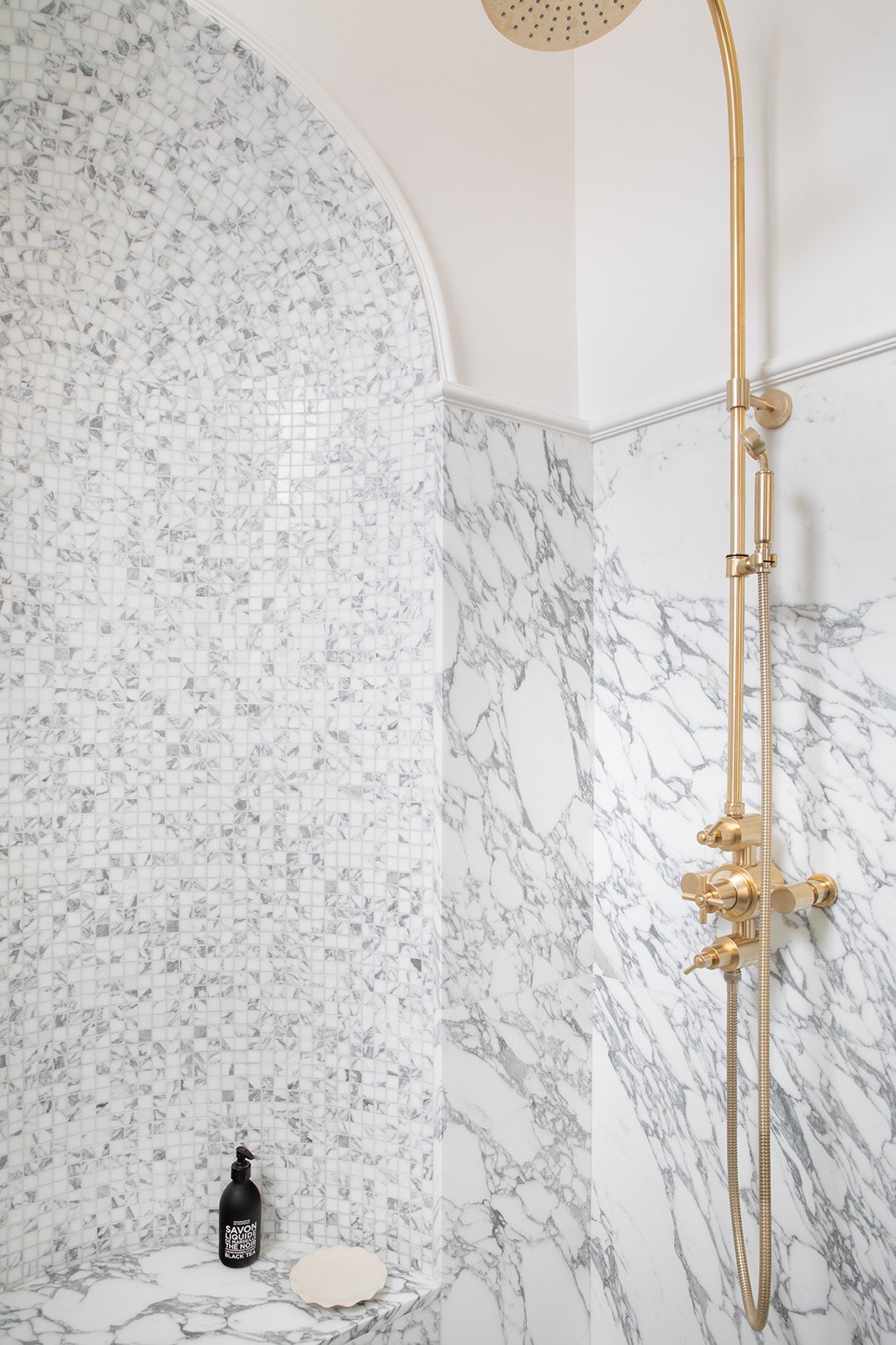 Brass basin detail — Paris 16th