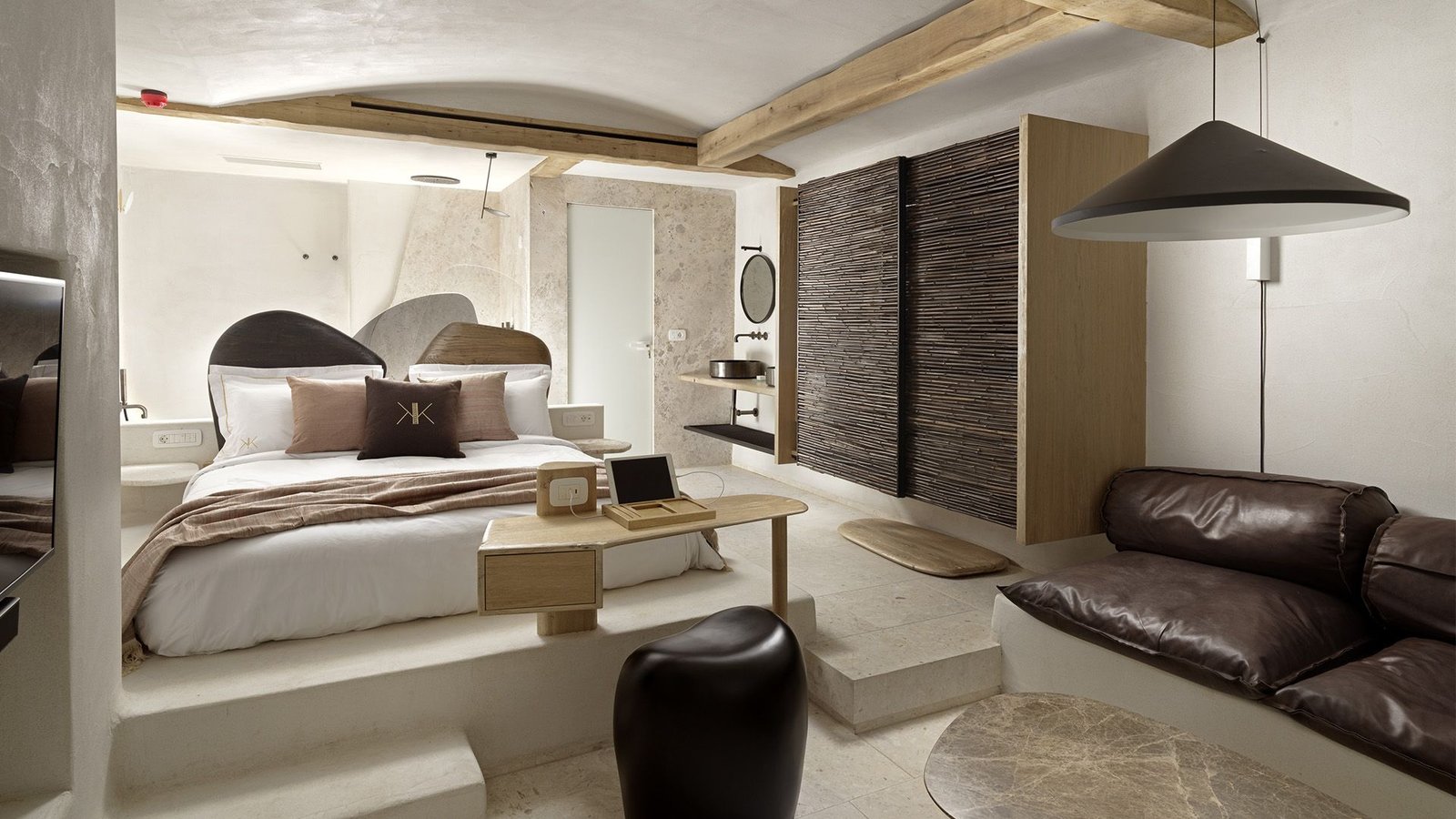 Designer fixture detail in a Parisian apartment